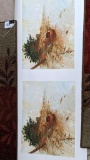 Pair of pheasant prints by L.W. Schifferl are in good condition. Ready to be matted and framed,