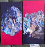 Beautiful painted canvases by Colleen of She Shed Creation. Both in good condition. Has a tag with a