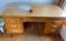 Desk with glass top: 60