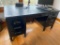 Black metal desk 59x33x29
