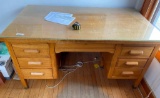 Desk with glass top: 60