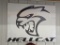 Nice Hellcat sign is about 4' x 3' high.