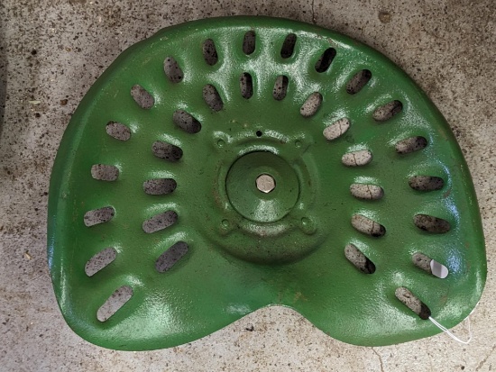 17" wide tractor seat is almost that John Deere green color. Would make a neat bar stool.