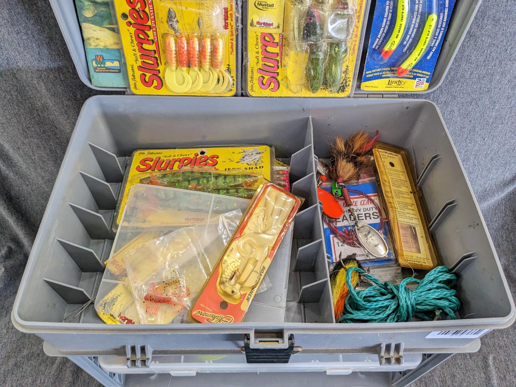 Plano tackle box w/ tons of tackle, Incl.