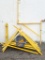 10 ACRO wall scaffold brackets one of which is a corner bracket with 5 guard rail holders and 2 stud