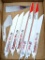 Milwaukee and Morse reciprocating saw blades, incl. wood/metal blades, Milwaukee chisel, more.