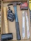 Stanley rubber mallet, Milwaukee 25' tape measure, Milwaukee Sawzall blades, and more.