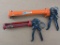 Newborn Bros and The Original caulk gun by Cox. Measure about 13