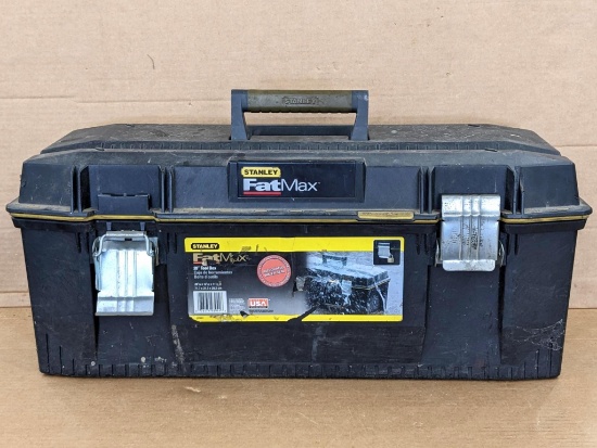 Stanley FatMax water seal toolbox w/ lift-out tray, has a couple melt lines in the bottom, but