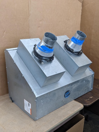 Paasche Airbrush Company dual fan spray booth looks like it may be Model HSSB-30-16, look it up and