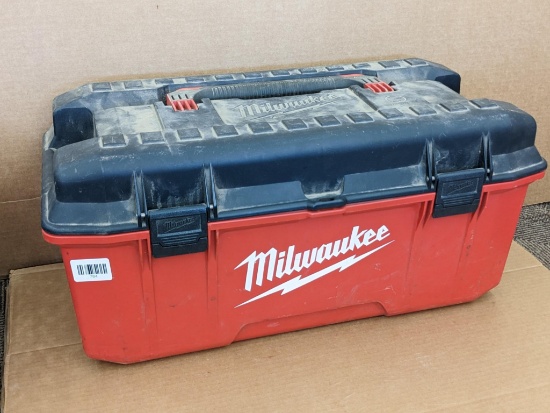 Milwaukee 26" toolbox w/ weathertight seal and is in good condition.