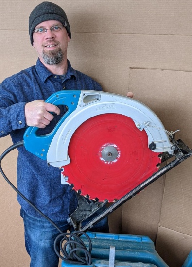 Makita 16" circular saw that all the other saws call "SIR". This BEAST of a saw is model no. 5402NA