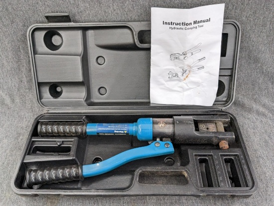 Muzata hydraulic crimping tool. currently w/ 1/8" dies, jaws move and clamp as should.