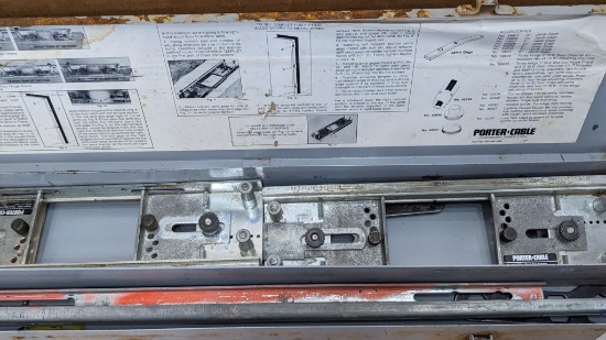 Porter Cable door hinge template kit part no. 693367-382. The kit appears to have all the parts,