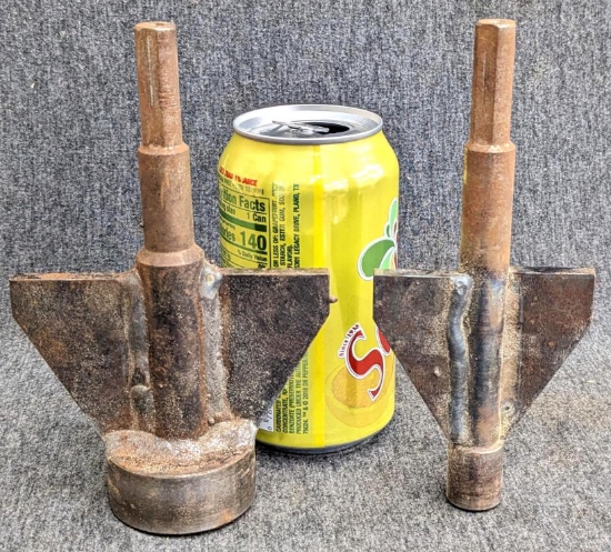 Precision made custom tooling for manufacturing log furniture of for timber framing, larger bit has