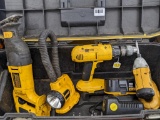 DeWalt reciprocating saw, impact driver, drill, more. comes with battery and charger and a 28