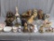 Owl figurines, planter, and more. Tallest piece is about 8