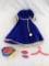 #873 Barbie Guinevere costume outfit incl dress, hat, slippers and hanger in very nice condition.