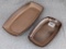 Frankoma dishes marked 5PS or 5Q on the bottom side; largest (5Q) measures 7
