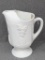 Vintage milk glass Colony Harvest Grape pattern pitcher; measures 10-1/2