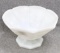 Anchor Hocking milk glass Colony Harvest Grape pedestal fruit bowl; measures 9