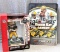 Game Breakers limited edition Brett Favre figure, and a Green Bay Gamers helmet card collection.