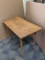 Super cute old wooden folding table was made by Paris Mfg. Co. Table top measures 35