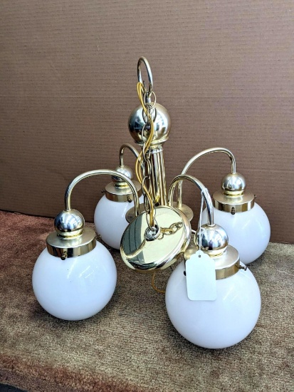 Delightful hanging ceiling mount light fixture would look great in your house. Fixture measures 20"