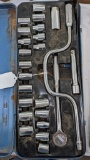 Twenty five piece socket set with speed handle, 4