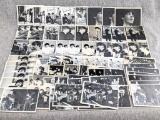 70 Topps Beatles Trading Cards incl duplicates, some with paper glued in spots on back or writing on