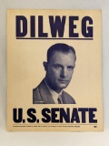 Dilweg U.S. Senate promotion poster measures 14