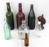 Alcohol bottles of varying size incl James Buchanan & Co, Ltd, King's Ransom Scotch Whisky, 4oz