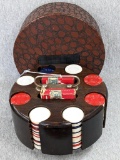 Throwback poker caddy set is 9