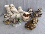 Owl figurines up to 7