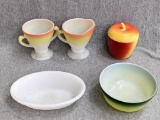 Hazel Atlas sugar & creamer stands 4