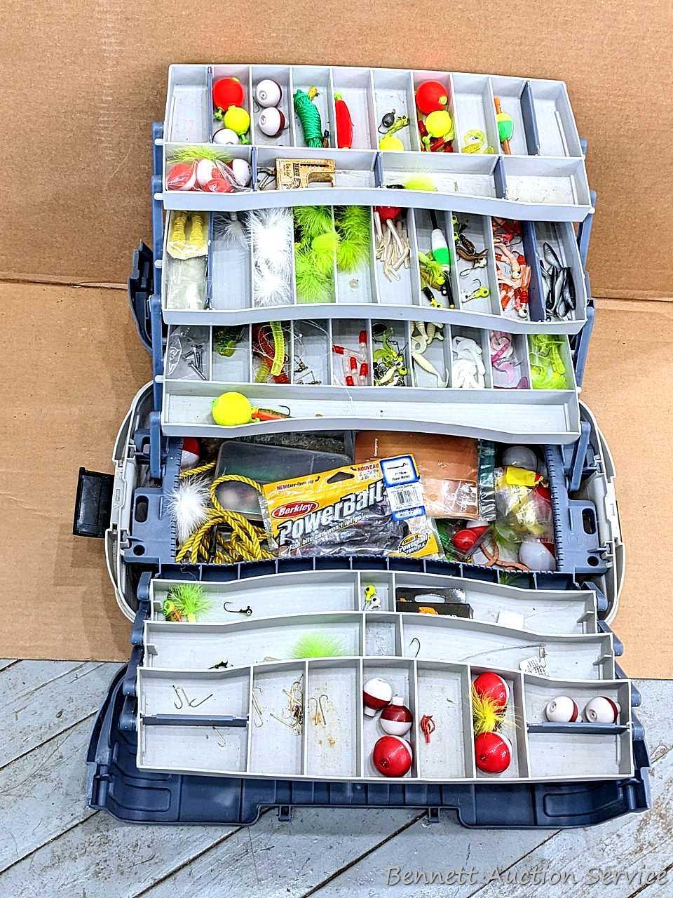 20 Flambeau Outdoors tackle box with contents