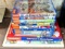 Eight Paw Patrol DVDs, plus an activity book and a puzzle.