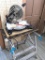 ProTech compound miter saw with work stand. Saw table is 18-1/2