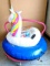 Three inflatable floaties incl. Ozark Trail tube, a water bed and more. Also comes with a trampoline