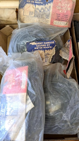 Three roof De-icer kits for this winter. Each package has 100' of cable, do your shed too, you don't