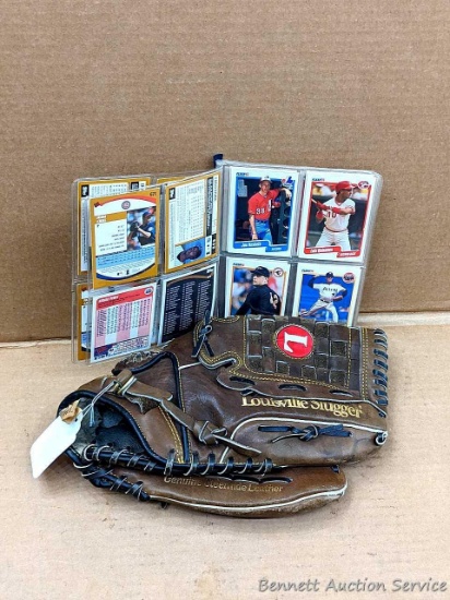 Vintage baseball cards and a nice Louisville Slugger Players Series Big Daddy 13,25" genuine