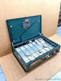 Coleman two burner propane camp stove is 18