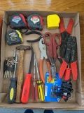 Tape measures, pliers, wire strippers, more.