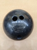 Manhattan Rubber bowling ball once belonged to Phil. Chip noted, would make neat yard art.
