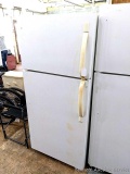 Garage, shop, or hunting cabin refrigerator by Frigidaire measures about 29