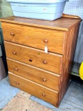 Wooden dresser measures 33