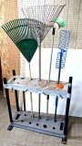 Sturdy hand tool garden or shop caddy to organize your space incl 12 holes for your tool collection
