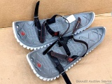 Pair of Crescent Moon snowshoes have Tri-Star Traction and Cloud Deck Cushioning. Measure 20