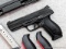 Ruger American pistol in 9mm appears near-new and comes with two magazines, three back strap