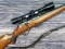 Savage Model 23D Sporter bolt action rifle chambered .22 Hornet is topped with a Weaver CV9, 3-9